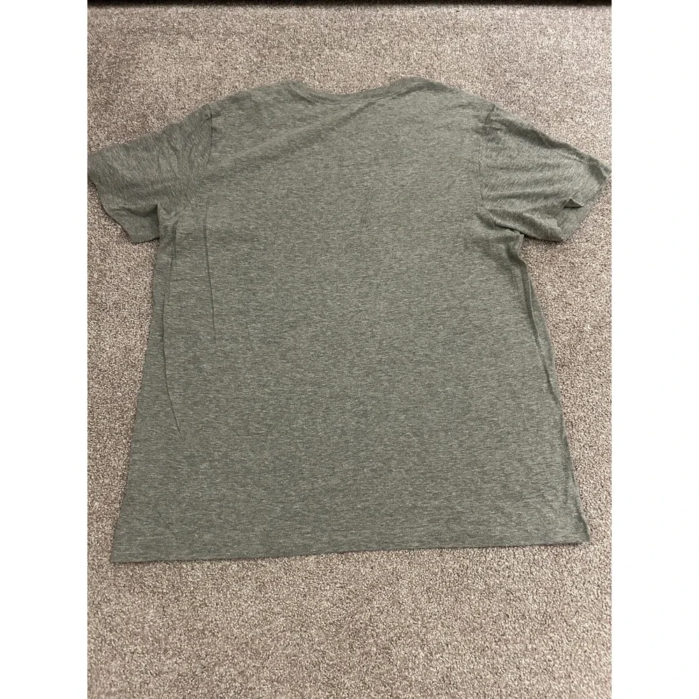 Nike T-Shirt Mens Large Gray Excellent Just Do It Graphic Short Sleeve Tee